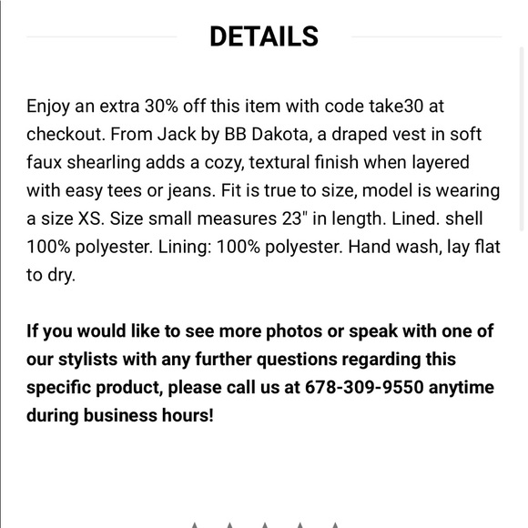 Jack by BB Dakota Faux Sherpa Vest - Picture 4 of 4